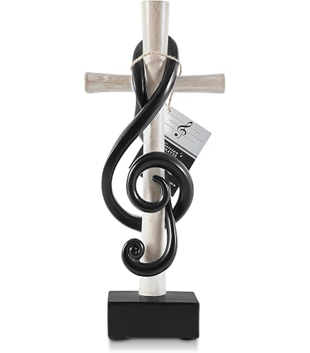 Amazon.com: Dicksons Cross with Intertwined Treble Clef 5 x 12